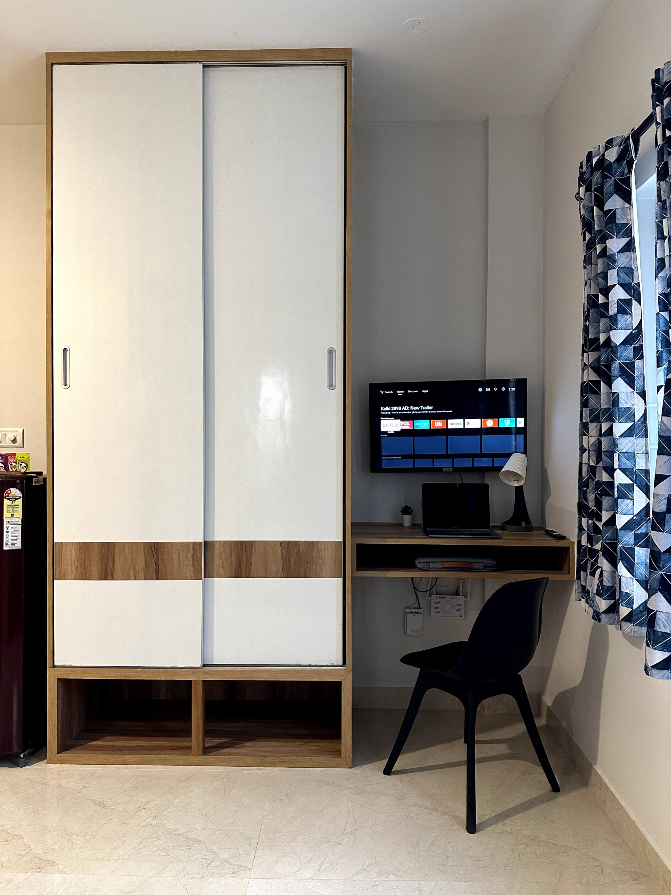 Ega Solace wardrobe and work desk